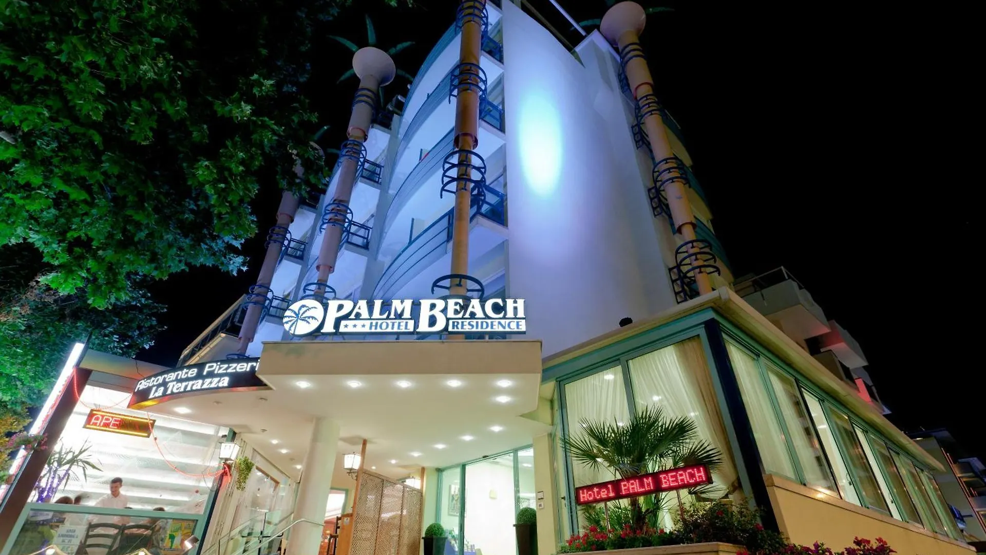 ***  Hotel Palm Beach B&B Sea View Rimini Italy